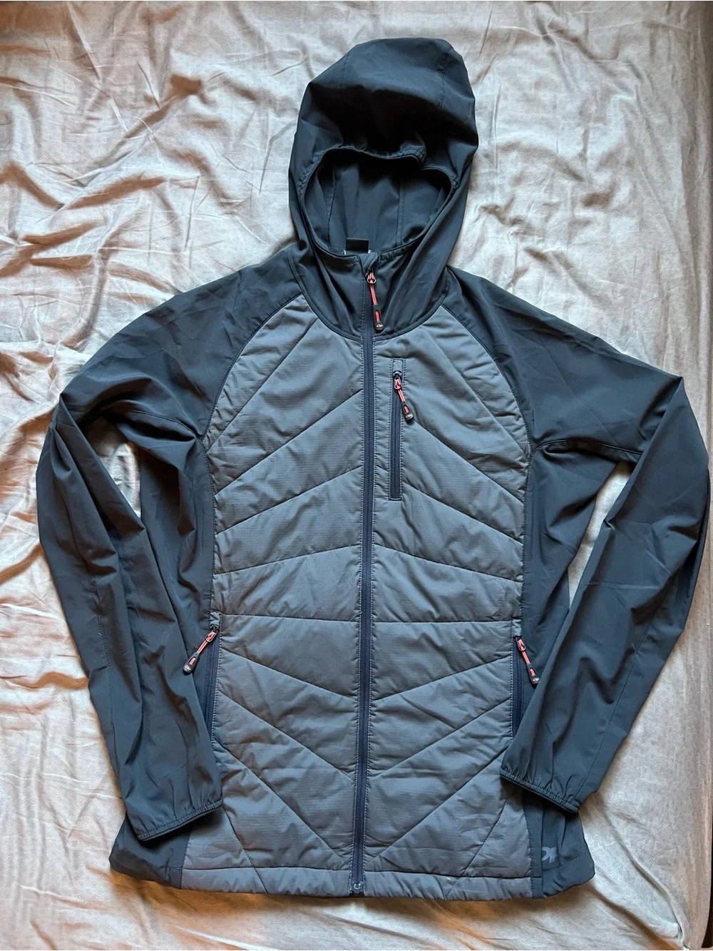 Outdoor Research M Refuge Hybrid Zippered Grey Hoodie